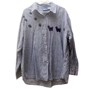 BILL BLASS | 100% Cotton Vintage Puppy Shirt Size 1X